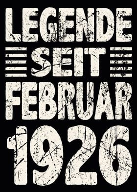 Februar 1926 98 Jahre