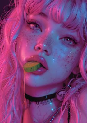 Neon Pink Serenade