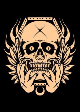 dark skull tattoo