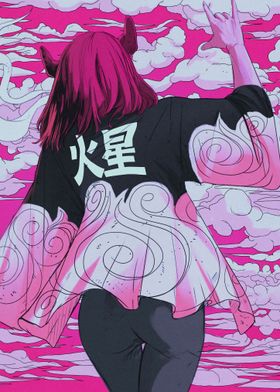 Girl Pink Metal Japan