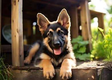 Puppy German Shepherd Dog 