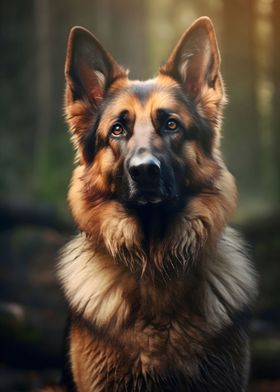 German Shepherd Dog Nature