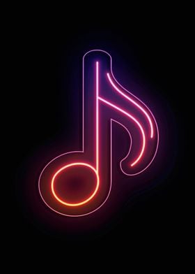 Music Note Neon