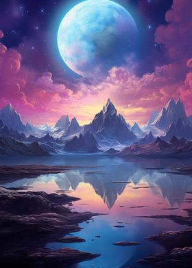 Fantasy Space Landscape