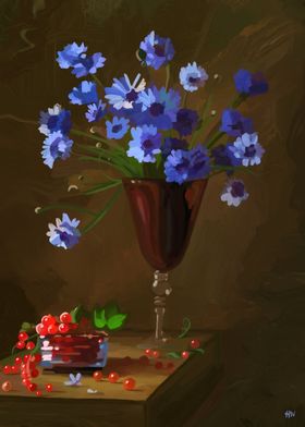 Painted Blues and Berries