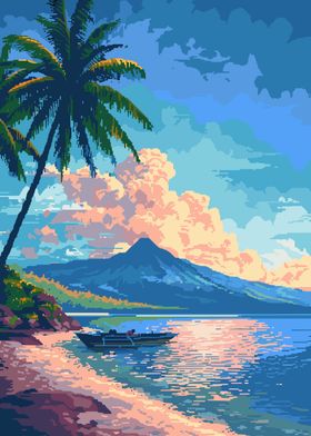 Bali Pixel Art