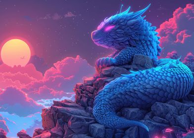 Chill Dragon Poster