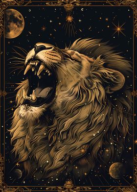 Lion Tarot Card