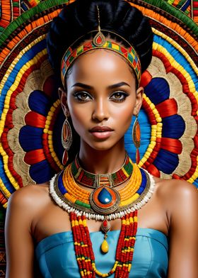 Colorful African Woman