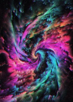 Neon Colorful Galaxy