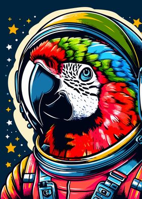 parrot astronaut wpap