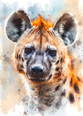 Hyena Watercolor