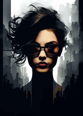 Portrait Woman Glasses