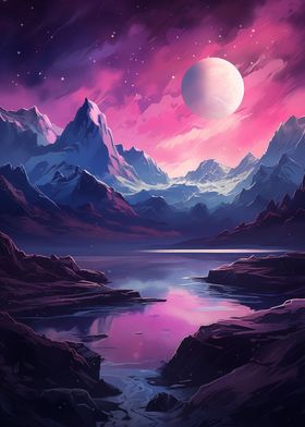 Fantasy Space Landscape