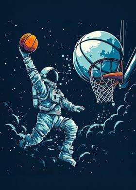 astronaut basketball color