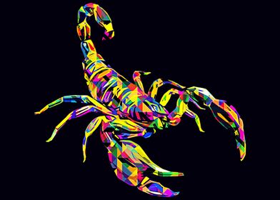 Scorpion pop art 