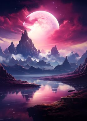 Fantasy Space Landscape