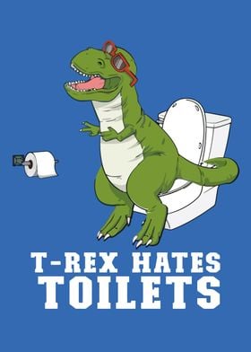 T Rex Funny Toilet