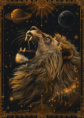 Lion Tarot Card