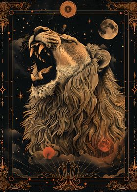 Lion Tarot Card