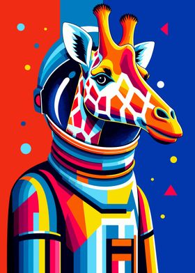 giraffe astronaut wpap fun