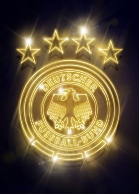 DFB Crest Neon Gold