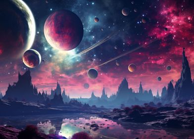 Space Paradise Landscape