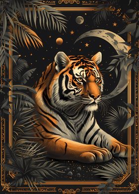 Tiger Tarot Card