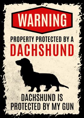 Dachshund Dog Warning 5
