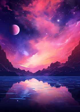 Fantasy Space Landscape