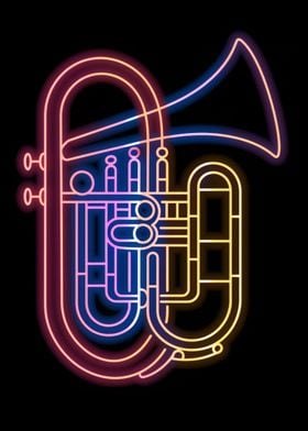 Euphonium Music Neon