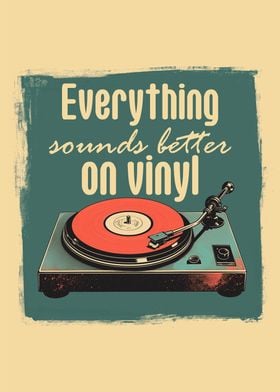 Retro lp record player