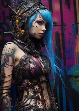 Cybergoth Babe No7