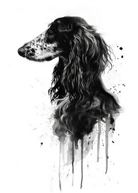 Afghan Hound Watercolor