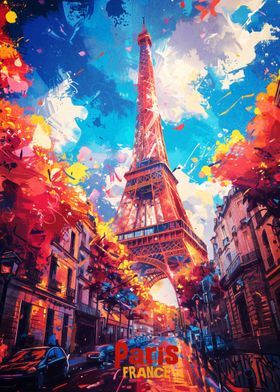 Paris Art Poster