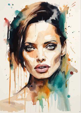 Angelina Jolie Painting