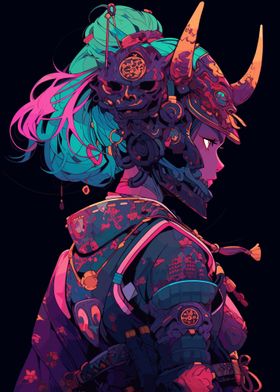 Cyberpunk Samurai Girl
