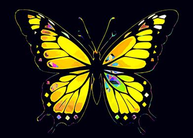 Butterfly pop art 