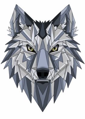 Modernized Wolf Portrait