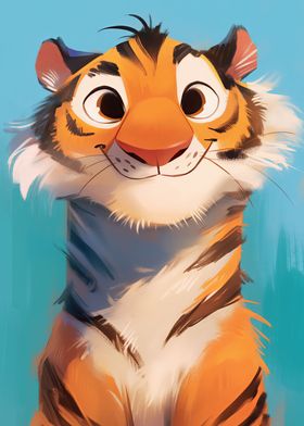 Cute Tiger Illustration
