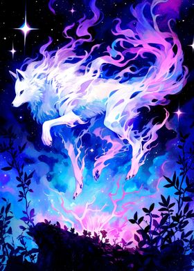 Magic Wolf Painting