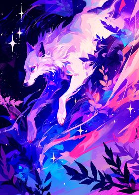 Magic Wolf Painting