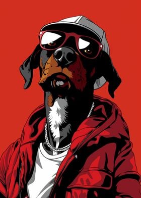 Vizslador Rapper Star Dog
