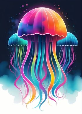 Geometric Color Jellyfish
