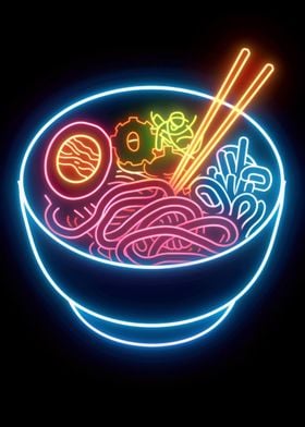 Ramen Food Japan Neon