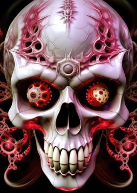 Spooky Fractal Skull 01