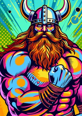 Vikings wpap pop art color