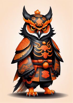 Samurai Mask Owl