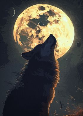 Wolf Moon Landscape