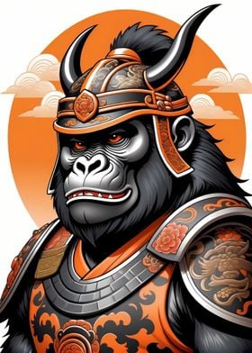 Samurai Mask Gorilla